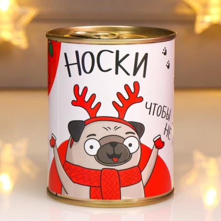 Socks in the jar "so that the paws do not freeze" (inside the socks are female, white color)