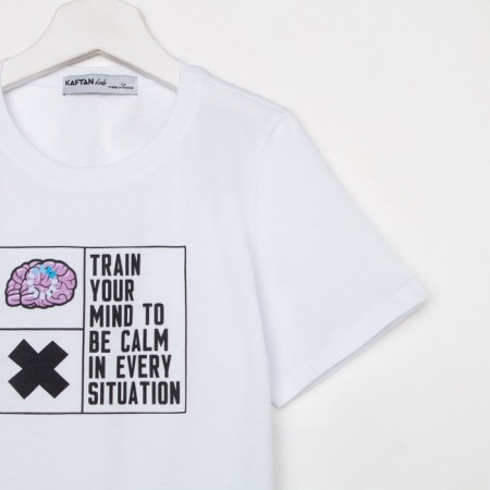 T-shirt for the boy KAFTAN "HYPE", height 164-170, white color-5