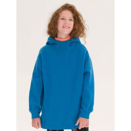 Sweatshirt for girls, height 128 cm, blue color