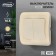 Luazon Lighting "Orion" switch, 10 A, 2 keys, hidden, beige