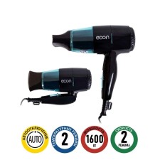 Feng Econ Eco-BH164D, 1600W, 2 speeds, 2 modes, folding, black-blue color