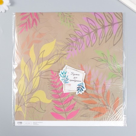 Scrapbooking "Herbarium" density 180 g 30.5x32 cm-3