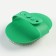 Combuster-arrangement with metal teeth, 13 x 8.5 cm, green