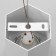 Lamp "Art" GU10 white 10x10x11.5 cm