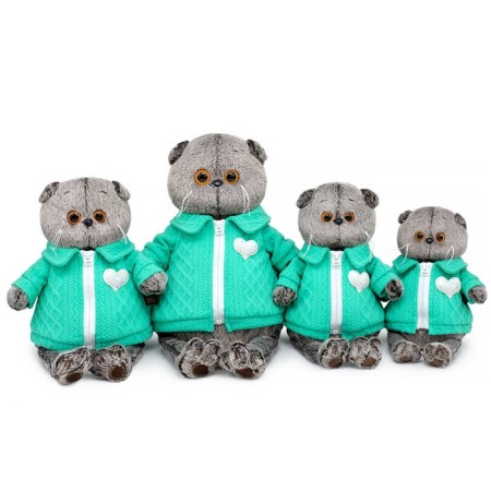 Soft toy "Basik in a jacket with a heart", 19 cm ks19-267-3