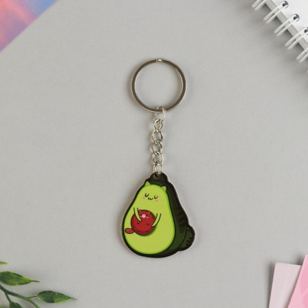 Gift set "Avocado" icon + keychain, 6.8 x 10.5 cm.-4