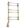 Domoterm electric heated towel rail "Laura" P6, 600x800 mm, left, bronze