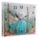 Carty clock is wall-mounted, interior "mountain lake", silent, 30 x 40 cm