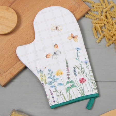 Mittens-Object Ethel "Field Flowers" 20x28cm, Sarzha, 100% H/L, Vatin 250g/M2