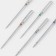 Needles for household sewing machines, universal, No. 70-100, 5 pcs
