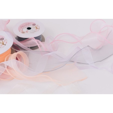 Capronomic tape "Wave", 50 mm, 10 ± 1 m, color pink lilac-2