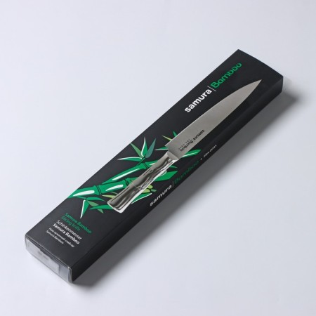Kitchen knife samura bamboo, blade 20 cm, universal-4