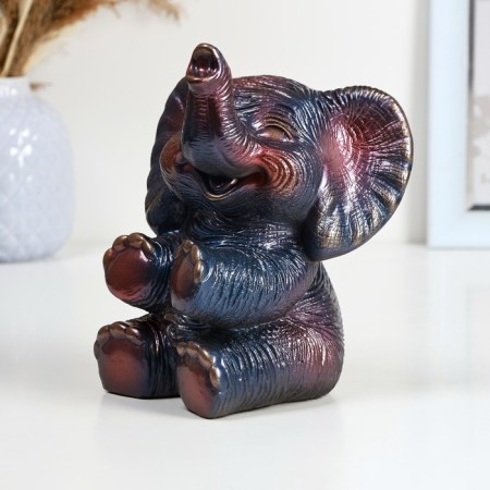 Pigger "Joyful Elephant" Blue Cosmos, 19cm-2