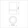 Elina lamp, 1x9W GU10, black color, IP20