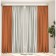 Set of curtains "Canvas", size 200x270 cm, 2 pcs, color gray, orange