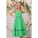 Sarafan female, size 48, green color