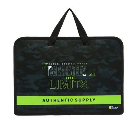 Folder with A4 handles, 340 x 245 x 75 mm, plastic, handles, ONICS PT-14-4 "Camouflage Break"-2