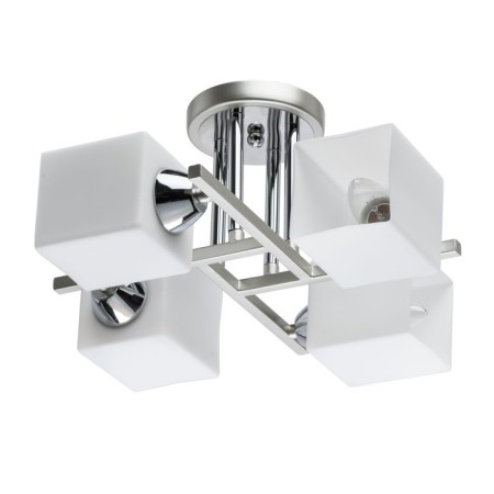 Tetro chandelier, 4x40W E27, silver color, chrome