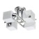 Tetro chandelier, 4x40W E27, silver color, chrome