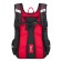School backpack 37 x 28 x 13 cm, ergonomic back, Across 557, black/red CS23-557-10