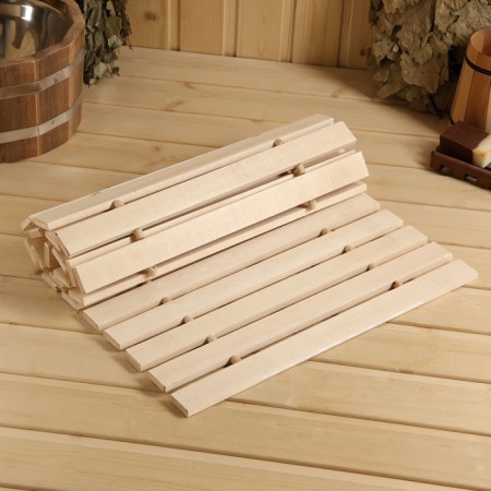 Rug-lane for a bath, wooden, 45x100 cm