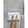 Holder for dental brushes and squeezer for dental paste, 15.5 × 6 × 6 cm (for paste), 11.5 × 5.5 × 3.5 cm (for brushes), color mix