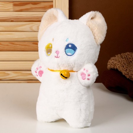 Soft toy "cat", 23 cm, white color-1