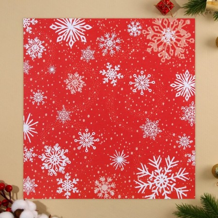 Scrapbooking paper "Snowflakes", 30.5 x 32 cm, 180 g/m²-3