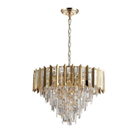 Crystal Crystal chandelier amman 8xe14 40w, size 52x52x59-108 cm, color gold-1