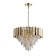 Crystal Crystal chandelier amman 8xe14 40w, size 52x52x59-108 cm, color gold