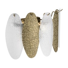 Wall lamp 40W, 2HE14, 23x14 cm, brass