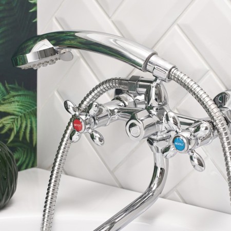 BUSH BAUOU BA5318-3-C007-B702 bath, pour 310 mm, shower set, brass, chrome-1