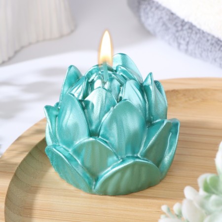 Figure candle "Lotus", 6.6x6.5 cm, tiffany