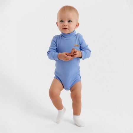 Bodi-waterolazka children's minku, dusty blue color, height 74-80 cm