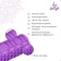 Massage roller SANGH, 30x10 cm, purple color