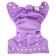 Panties-scammer, reusable, carbon-bamboo fabric, purple color, from 0-36 months.