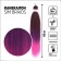SIM-BRAIDS Kanecalon is three-color, corrugated, 65 cm, 90 gr, light/purple/pink (#FR-36) color