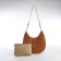 Women's bag Textura, cosmetic bag, medium size, brown color