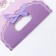 Gift box-package, packaging with a cut handle, “purple grace”, 14 x 6 x 21 cm