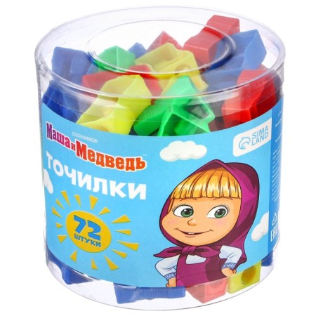 Plastic sharpener "Classic", mix, Masha and the bear-8