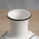VAZ Coramics Table "Picasso" (manual painting) Hypnosis, D-7 cm, 18x12 cm, black and white