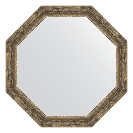 Mirror in the baguette frame, an old tree with weaving 70 mm, 73x73 cm
