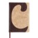 Diary of Leduced A5, 144 sheets "Courage", hard binding with foam rubber, artificial leather, pancake embossing, white offset 80 g/m², beige