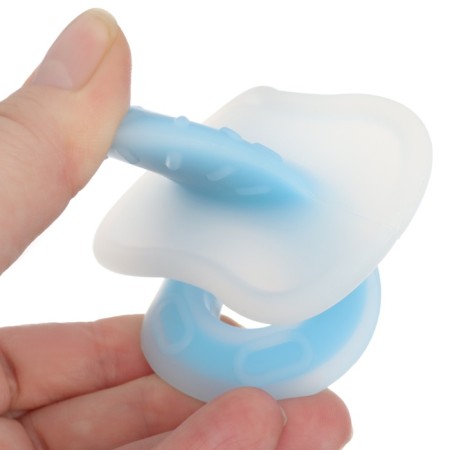 Silicone teether "dummy", color mix, crush me-15