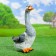 Garden figure "Goose with a long neck" 27x16x46cm