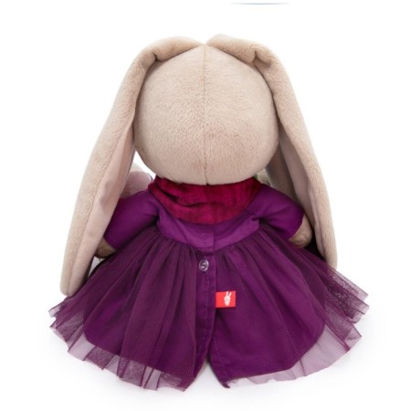 Soft toy "Bunny mi in a dress and a scarf with pompons", 23 cm-2