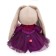 Soft toy "Bunny mi in a dress and a scarf with pompons", 23 cm