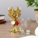 Climber Plastic, glass for 1 candle "rose" glass on the leg gold 13x6x6 cm