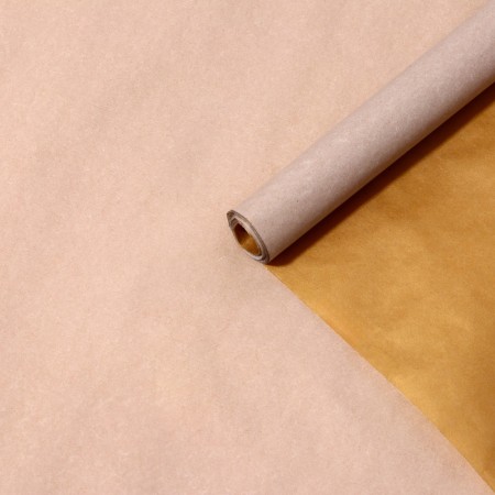Floristic parchment "gold+white", 0.6 x 10 m, 52 g/m2-6