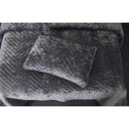 A set with a blanket "Fernand", size 240x260 cm, 50x70 cm - 2 pcs, color gray-4